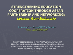 STRENGTHENING EDUCATION COOPERATION THROUGH