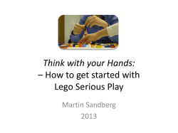 Introduction to Lego Serious Play