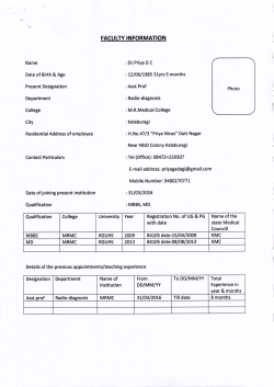 FACULTY INFORMATION \: i !`