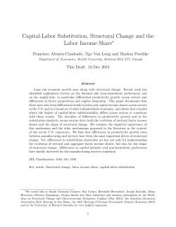 Capital-Labor Substitution, Structural Change and