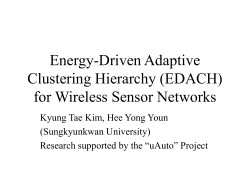 Energy-Driven Adaptive Clustering Hierarchy (EDACH) for