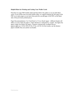 Helpful Hints for Printing and Cutting Your Wallet Cards Print this