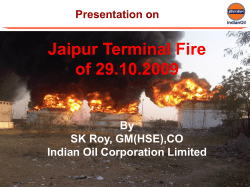 Jaipur Terminal Fire of 29.10.2009
