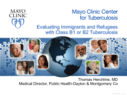 Evaluating Immigrants and Refugees with Class B1 or B2 Tuberculosis