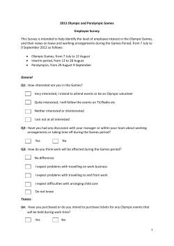 2012 Olympic and Paralympic Games