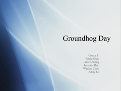 Groundhog Day - Varieur Film Studies