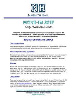 MOVE-IN 2017 - Naismith Hall