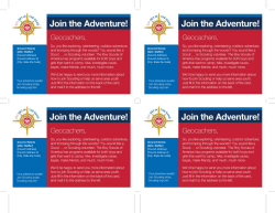 Join the Adventure Card