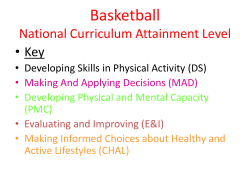 Basketball National Curriculum Attainment Level