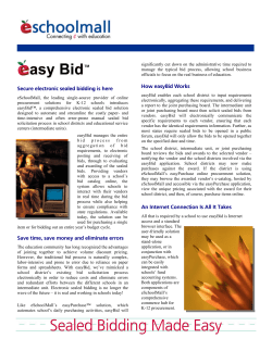 Sealed Bidding Made Easy
