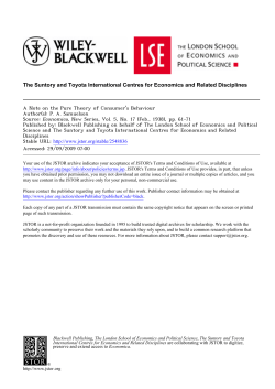 A Note on the Pure Theory of Consumer`s Behaviour