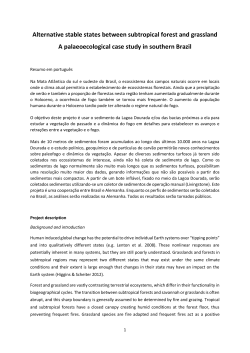 Alternative stable states between subtropical forest and