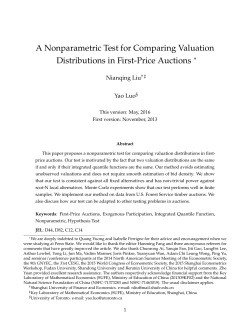 A Nonparametric Test for Comparing Valuation Distributions in First