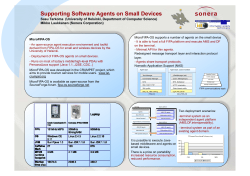 Supporting Software Agents on Small Devices