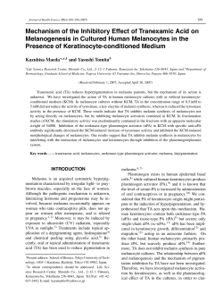 Mechanism of the Inhibitory Effect of Tranexamic Acid on