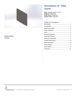 Simulation Report Template