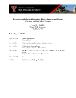 Economics and Classical Liberalism: Theory, Practice, and History A