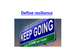 Define resilience - AP Psychology Community