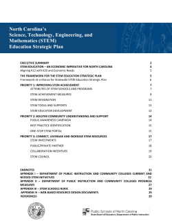 (STEM) Education Strategic Plan