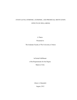 EVENT-LEVEL INTRINSIC, EXTRINSIC, AND