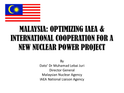 MALAYSIA: Optimizing IAEA and International Cooperation for a