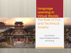 Language Learning in Virtual Worlds