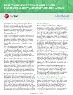 Case Study: First comprehensive view of maize genome reveals