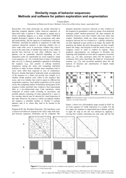 Similarity maps of behavior sequences: Methods and