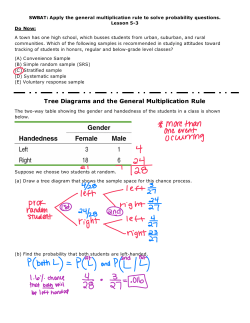 Tree Diagrams and the General Multiplication Rule