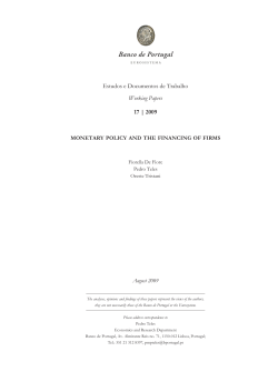 Monetary Policy and the Financing of Firms