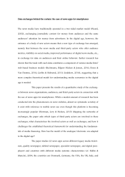 Data exchanges behind the curtain: the case of news apps for