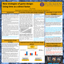 New strategy of playing time in game design
