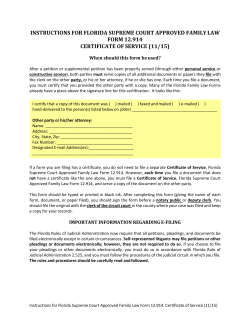 Certificate of Service
