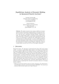 Equilibrium Analysis of Dynamic Bidding in Sponsored Search