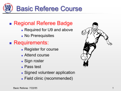 (Referee) Module 1