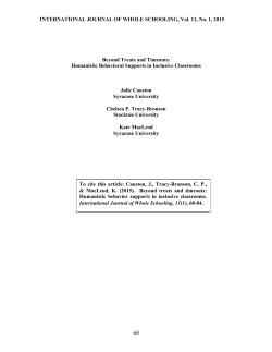 11-1 Causton et al - Whole Schooling Consortium