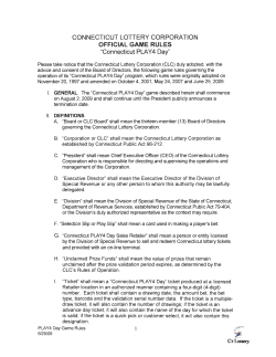 official play4 day rules