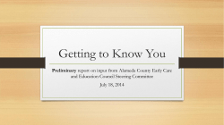 Getting to Know You