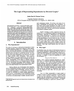 1987-The Logic of Representing Dependencies by Directed Graphs