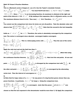Math 181 Exam II Practice Solutions