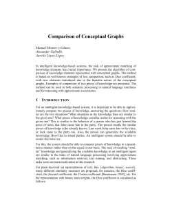 Comparison of Conceptual Graphs