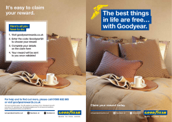 The best things in life are free&hellip; with Goodyear.
