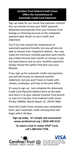 Sign up today for our hassle free payment method. You can choose