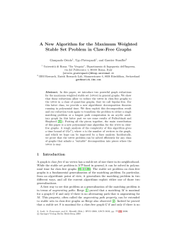 A New Algorithm for the Maximum Weighted Stable Set Problem in