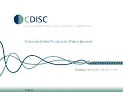 Global Approach to Accelerating Medical Research