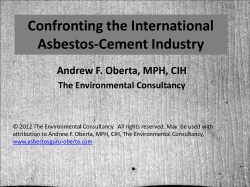 Confronting the International Asbestos