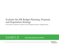 Evaluate the HR Budget Planning, Proposal, and Negotiation