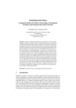 Simulating Innovation - Surrey Research Insight Open Access