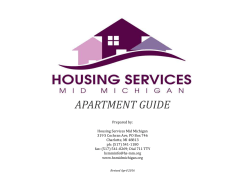 Apartment Guide 2016 - Housing Services Mid Michigan