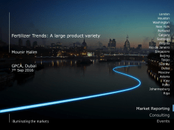 Fertilizer Trends: A large product variety